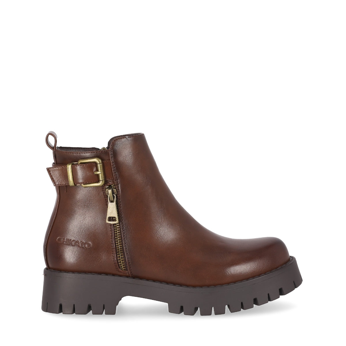 Botines Piel Vegana de Mujer Chika10 Plano – CHIKA10