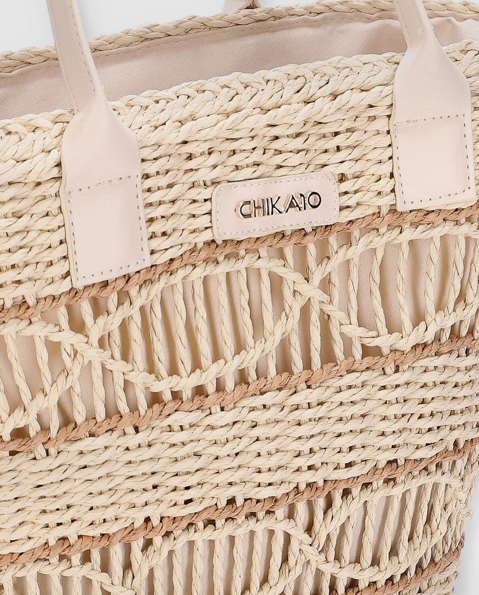BAG RAFIA 01 Beig/Beige-3