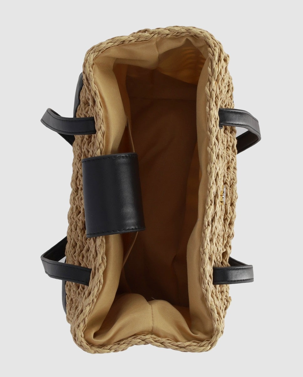 BAG RAFFIA 01 Negro/Black-2