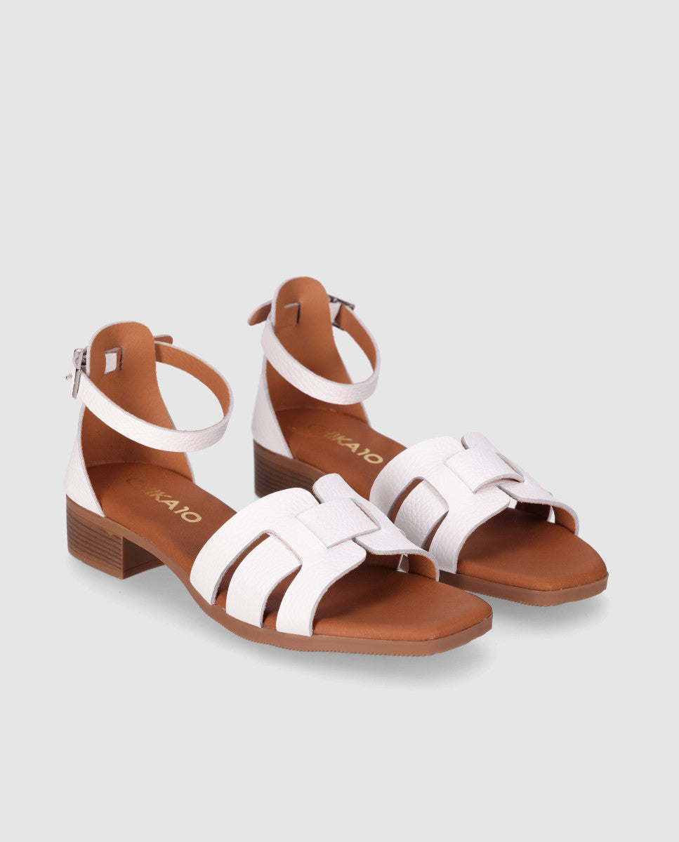 Sandalias Piel de Mujer Chika10 Leather Tacon tapa – CHIKA10