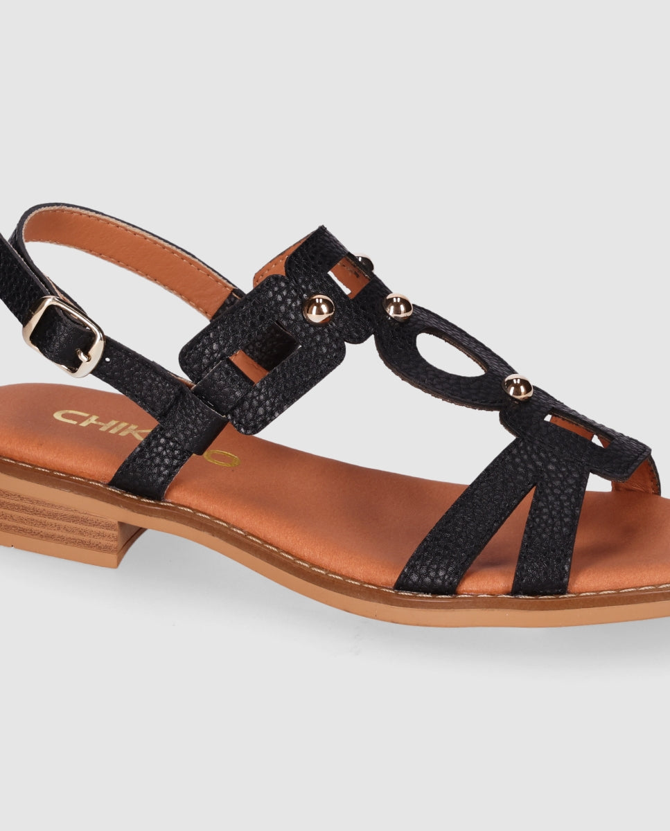 ちか　38 Sandalias Piel de Mujer Chika10 Leather Tacon bajo – CHIKA10