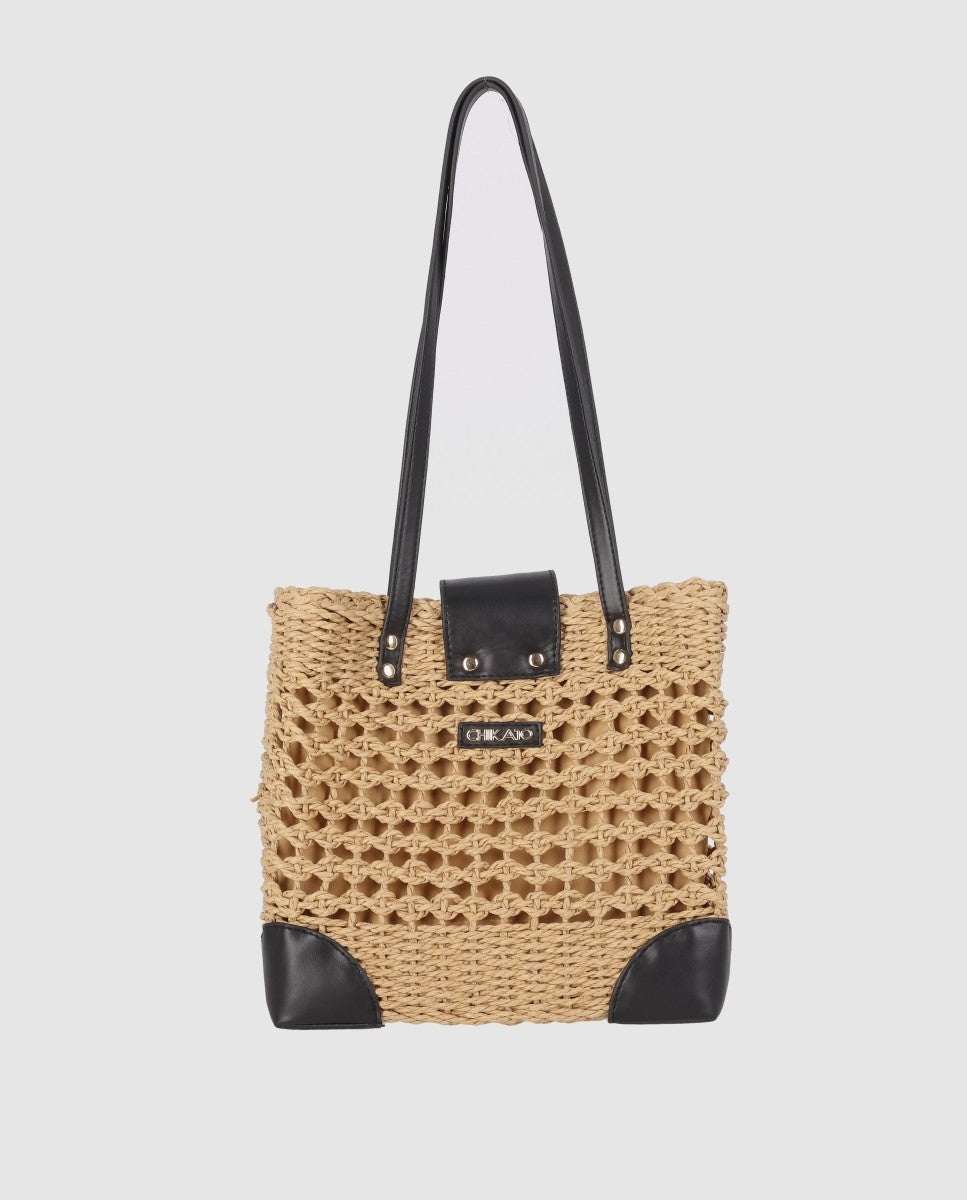 BAG RAFFIA 01 Negro/Black-1